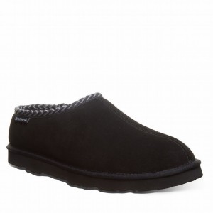 Bearpaw Beau Uomo Pantofole Nere | MOW394DO