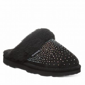 Bearpaw Loki Exotic Donna Pantofole Nere | PVJ8493VN