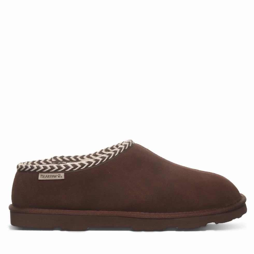 Bearpaw Beau Uomo Pantofole Marroni | WMB2880LS