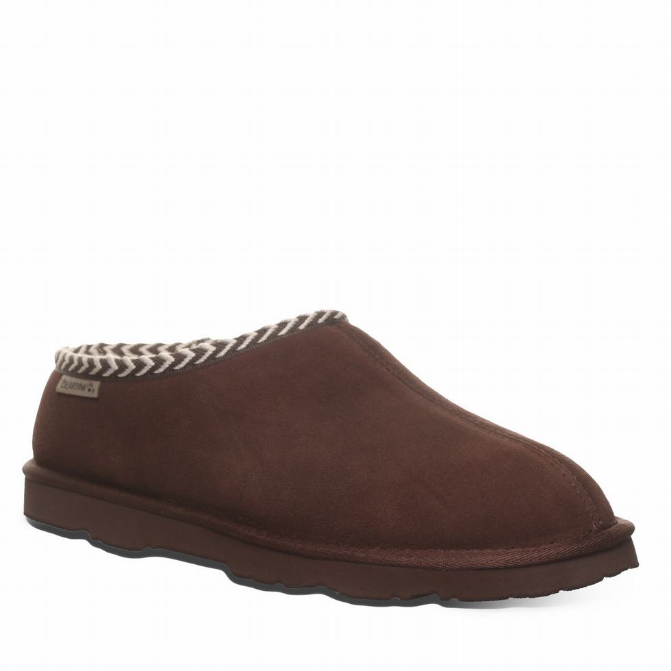 Bearpaw Beau Uomo Pantofole Marroni | WMB2880LS