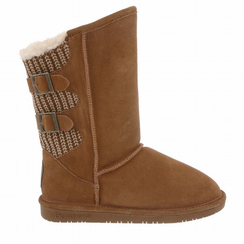 Bearpaw Boshie Donna Stivali Alti Marroni | HUO3712JQ