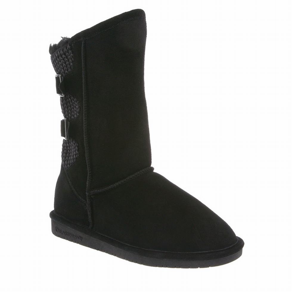 Bearpaw Boshie Donna Stivali Alti Nere | UDK4384QA