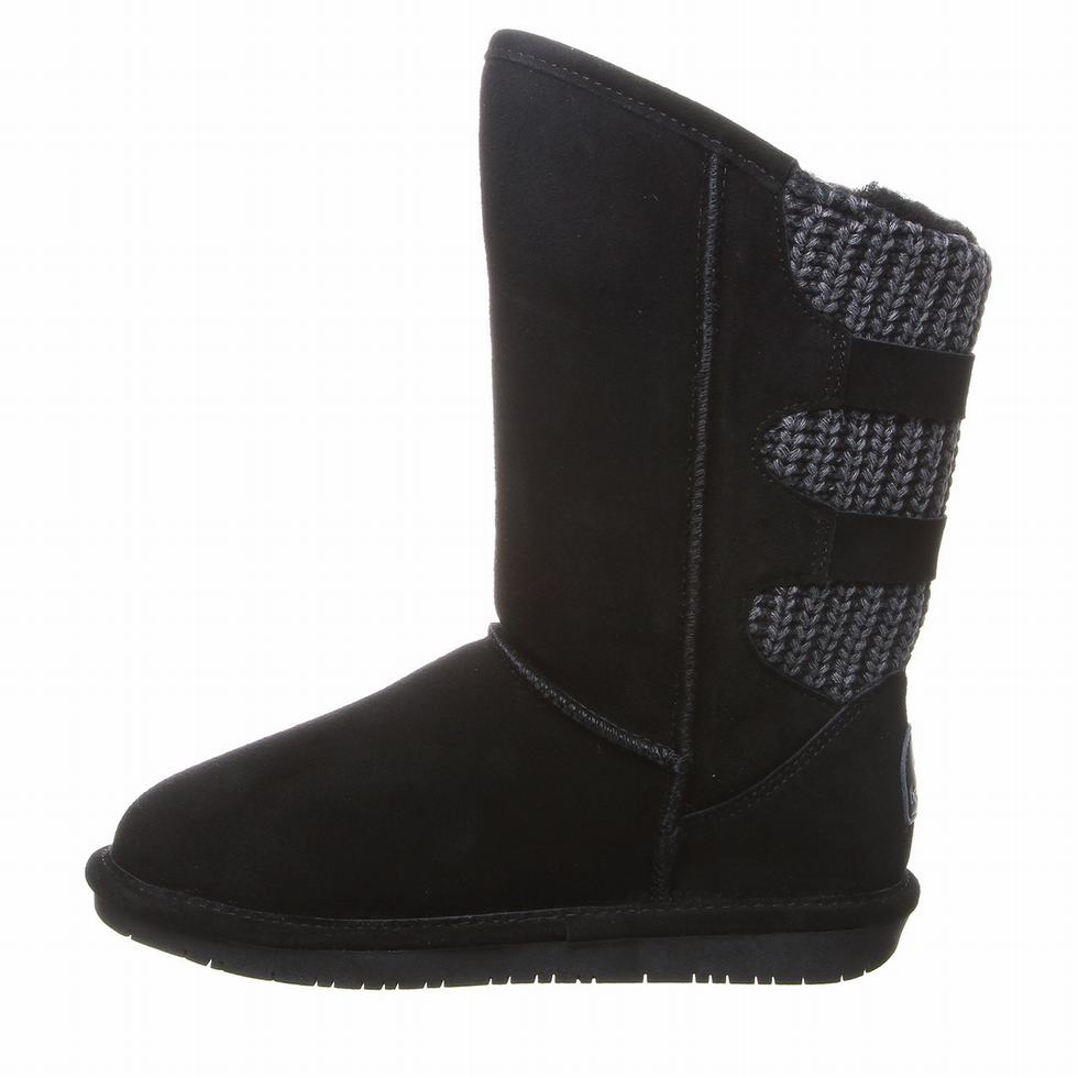 Bearpaw Boshie Wide Donna Stivali Alti Nere | YIZ9067YZ