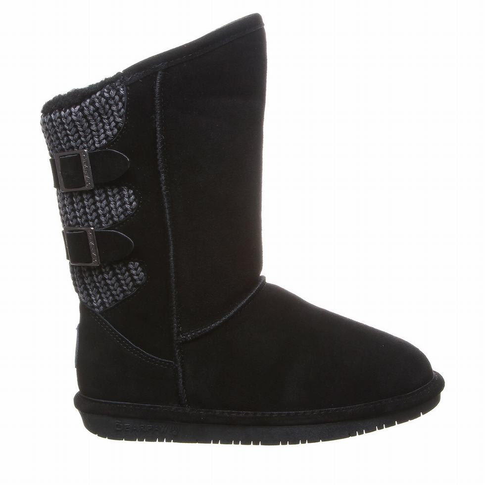 Bearpaw Boshie Wide Donna Stivali Alti Nere | YIZ9067YZ