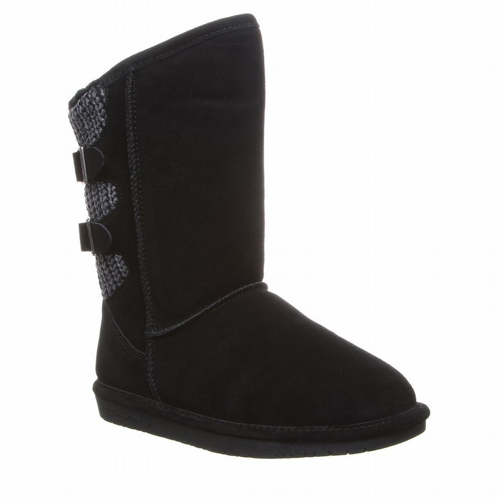 Bearpaw Boshie Wide Donna Stivali Alti Nere | YIZ9067YZ