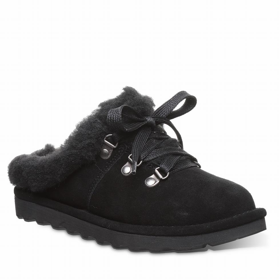 Bearpaw Cedar Donna Pantofole Nere | IQA9919JI