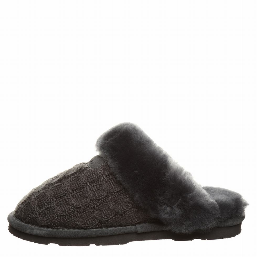 Bearpaw Effie Donna Pantofole Nere | SEH3935YM