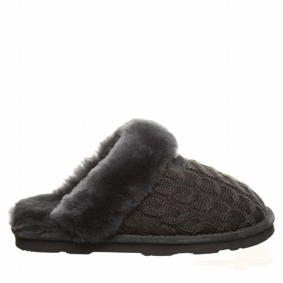 Bearpaw Effie Donna Pantofole Nere | SEH3935YM