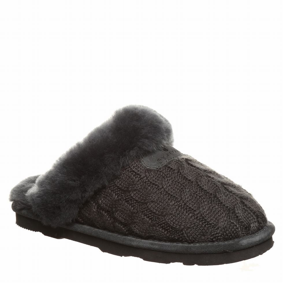 Bearpaw Effie Donna Pantofole Nere | SEH3935YM