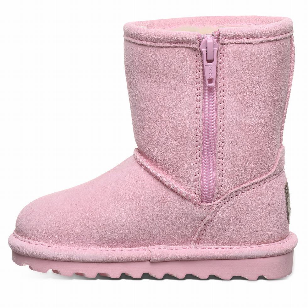 Bearpaw Elle Toddler Zipper Bambino Stivali Rosa | CJM3549DD