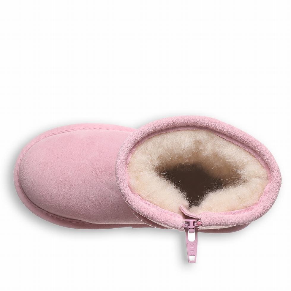 Bearpaw Elle Toddler Zipper Bambino Stivali Rosa | CJM3549DD