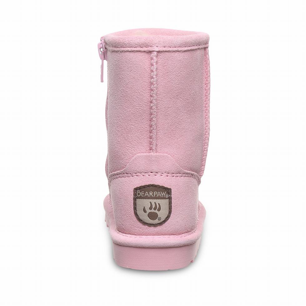 Bearpaw Elle Toddler Zipper Bambino Stivali Rosa | CJM3549DD