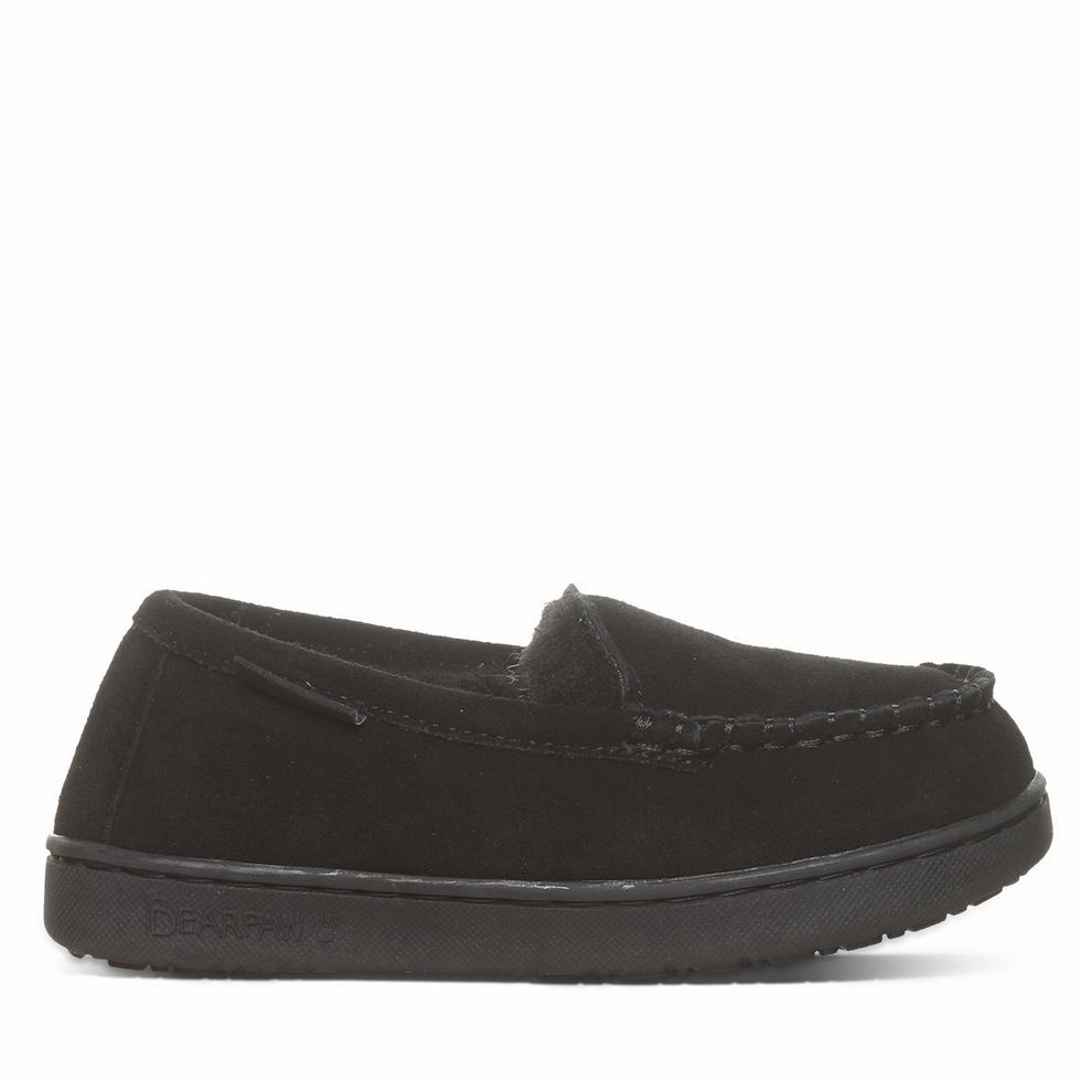 Bearpaw Jamie Youth Bambino Pantofole Nere | UME7739CF