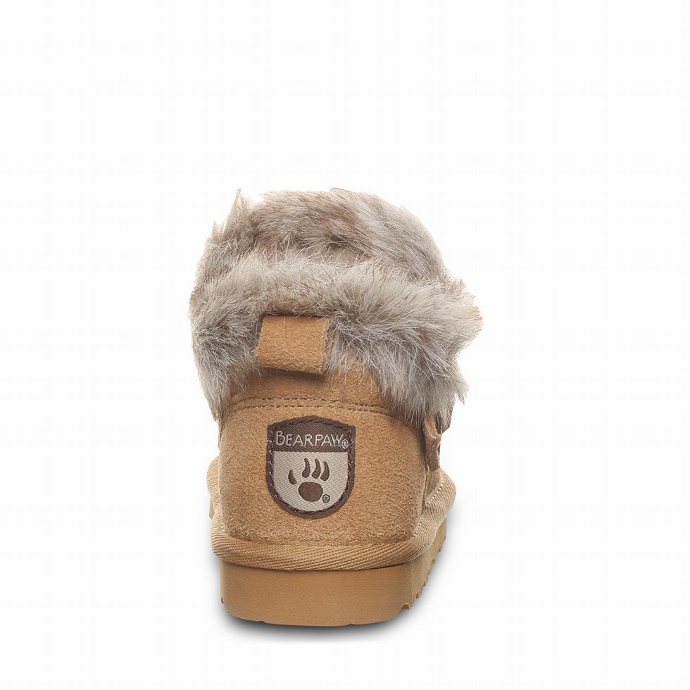 Bearpaw Jasmine Toddler Bambino Stivali Marroni | YDA8596TM