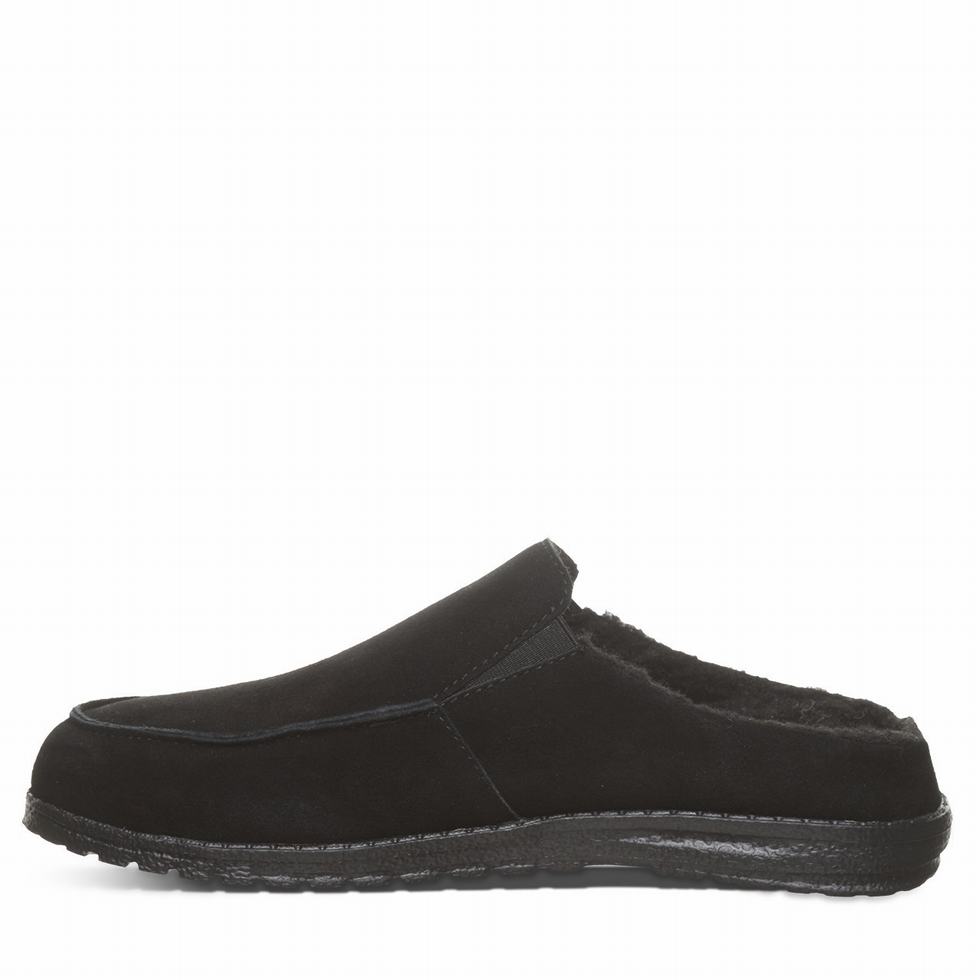 Bearpaw Joel Uomo Pantofole Nere | JXC9720ZO