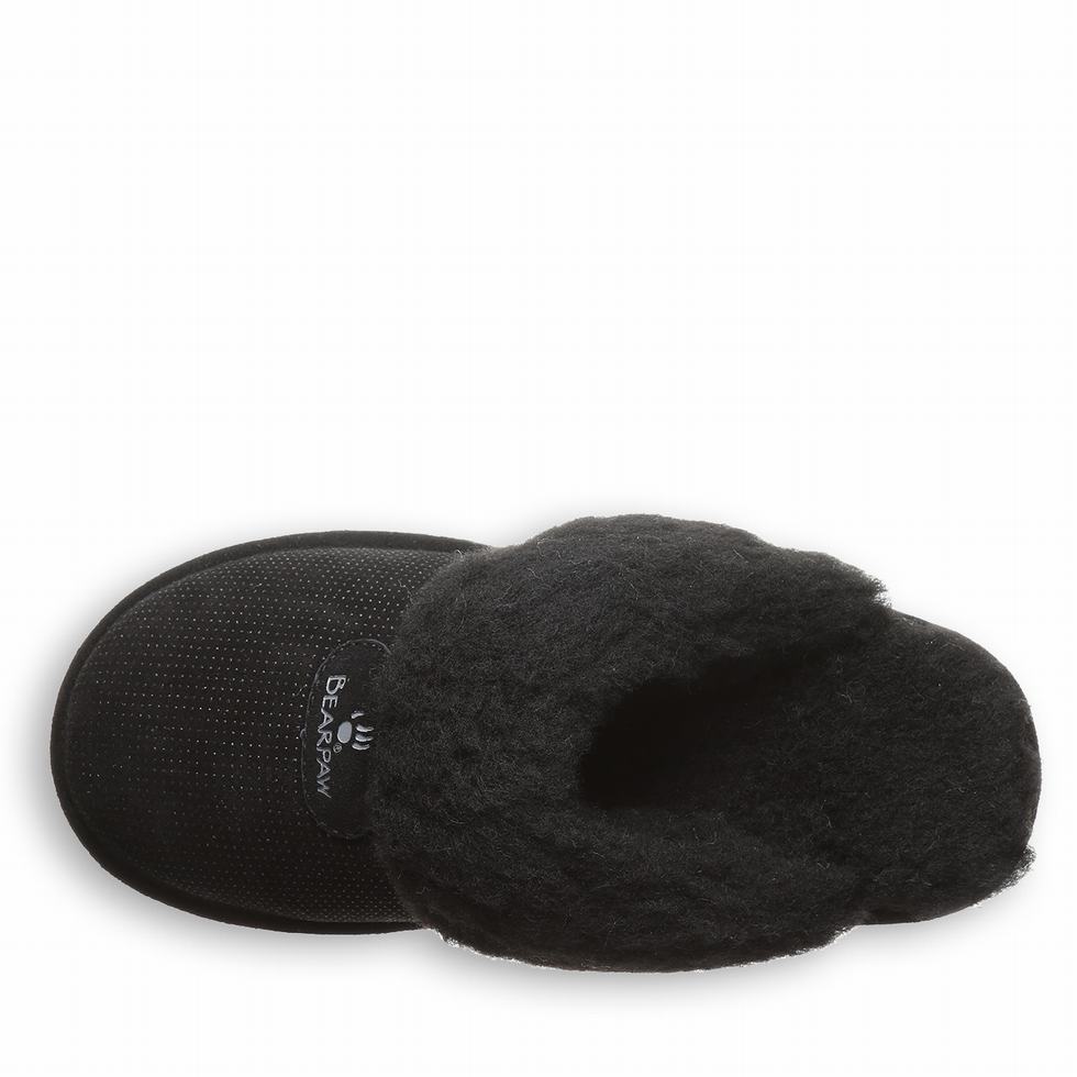 Bearpaw Loki Exotic Donna Pantofole Nere | WZX365VU