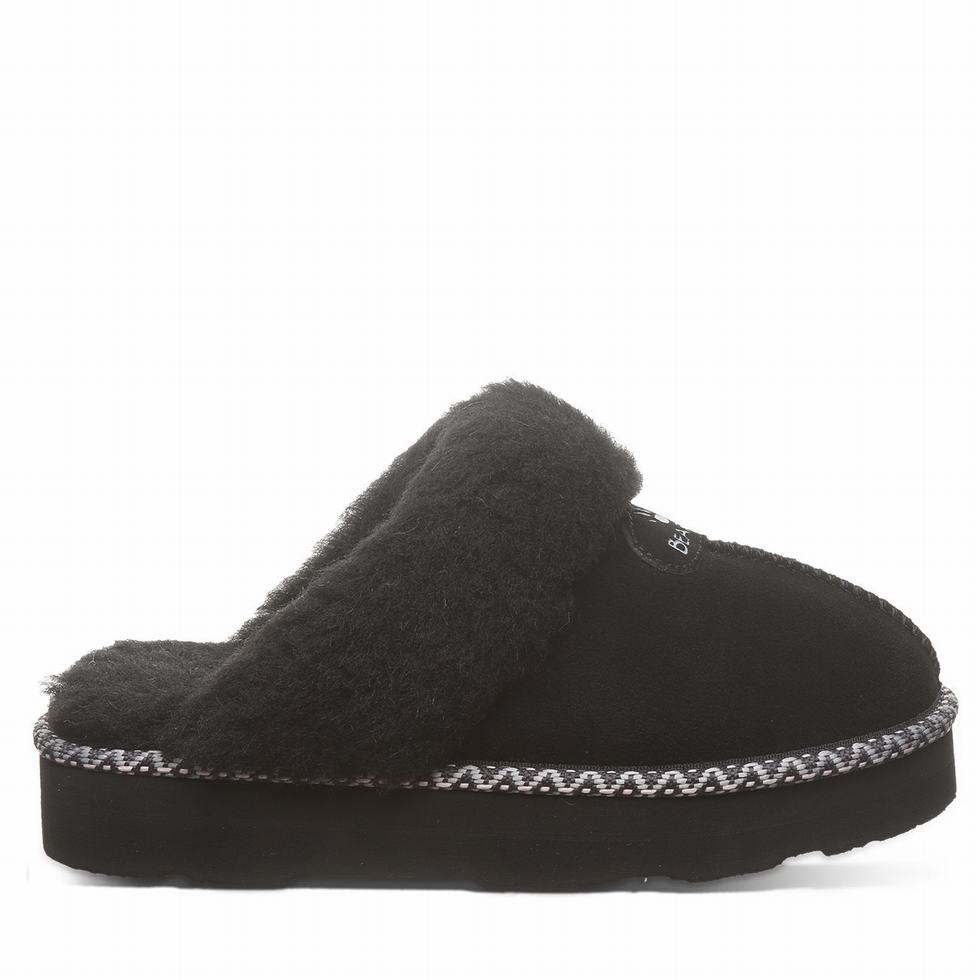 Bearpaw Loki Platform Lo Deco Donna Pantofole Nere | AOK791GS