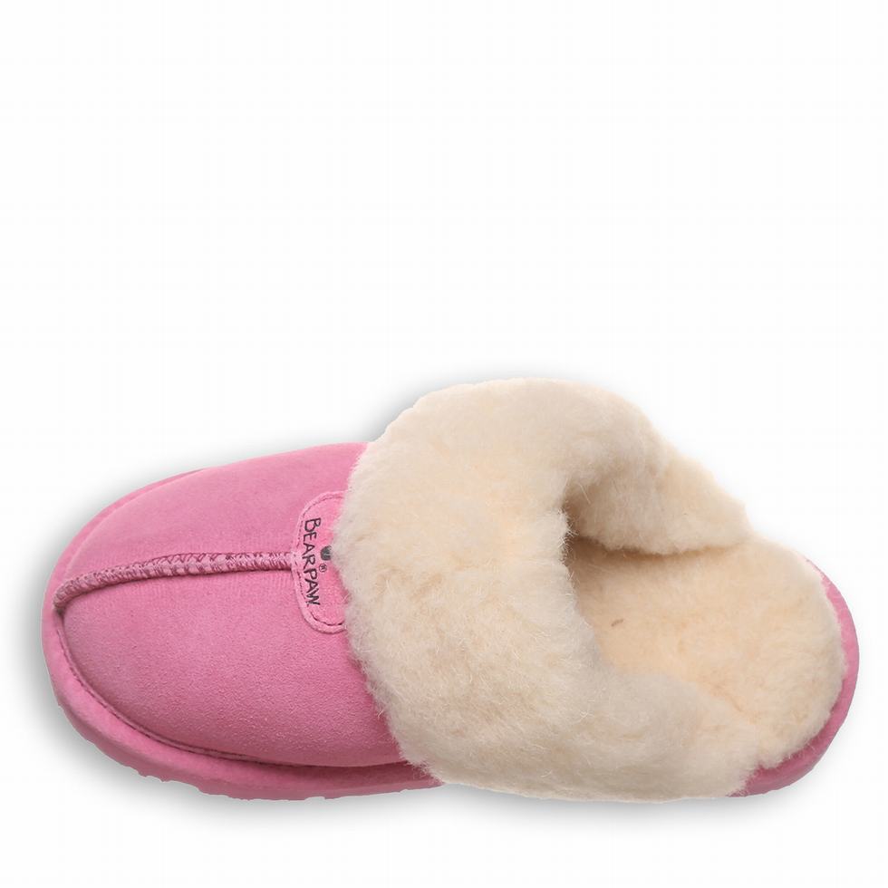 Bearpaw Loki Youth Bambino Pantofole Rosa | OCG2297UF