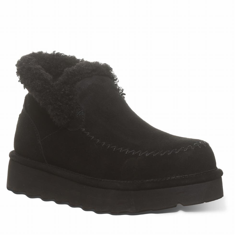 Bearpaw Maeve Platform Lo Donna Stivali Nere | KBY9450WR