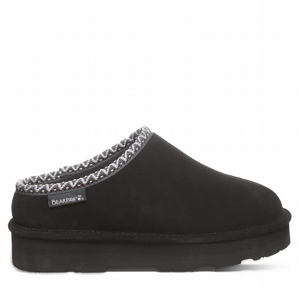 Bearpaw Martis Donna Pantofole Nere | EFG5724PT