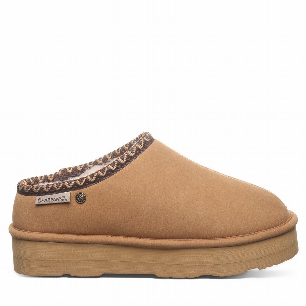 Bearpaw Martis Vegan Donna Pantofole Marroni | LUA3499MF