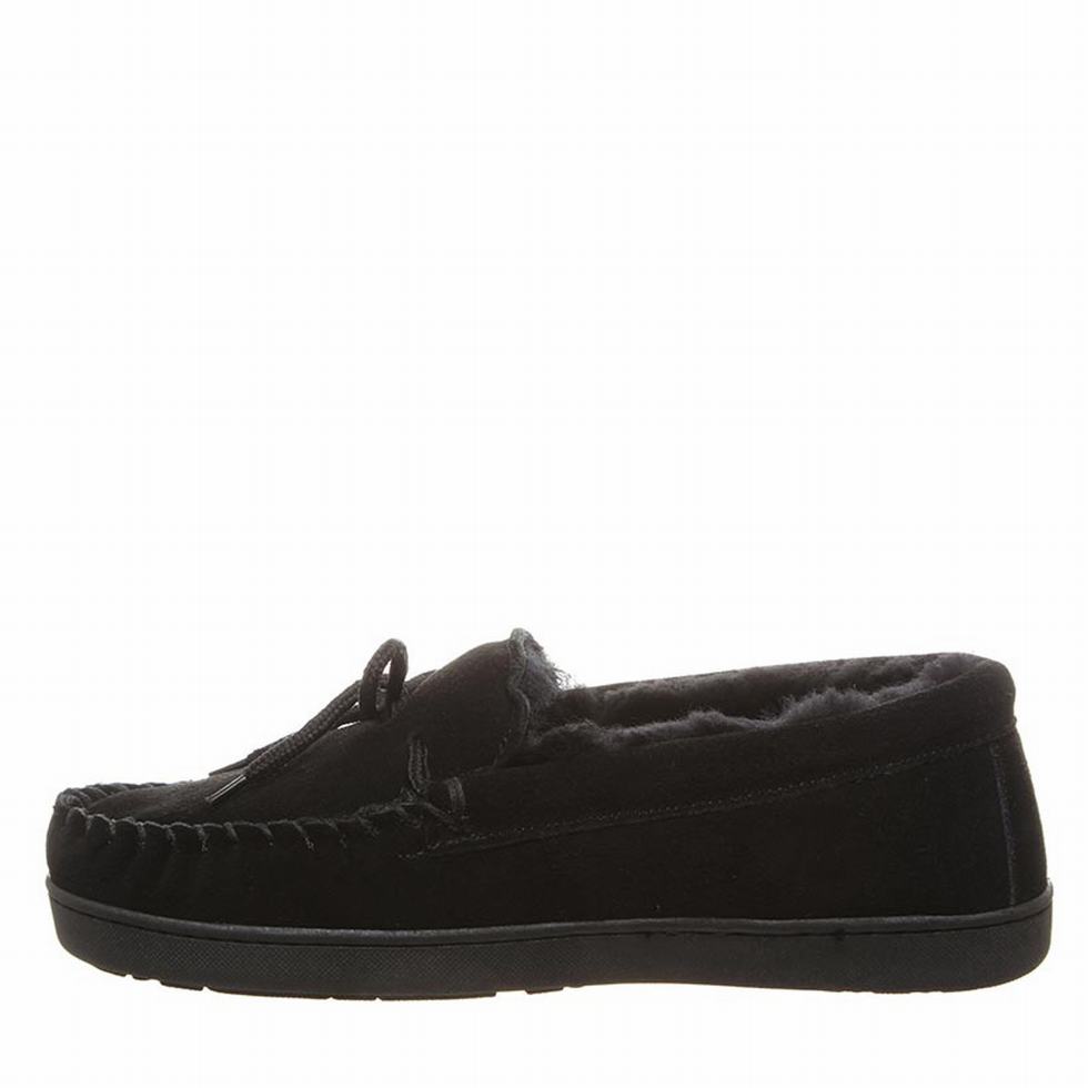 Bearpaw Moc II Wide Uomo loafers Nere | TMU5298JO