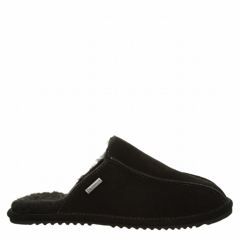 Bearpaw Pierre Uomo Pantofole Nere | JEF890BS