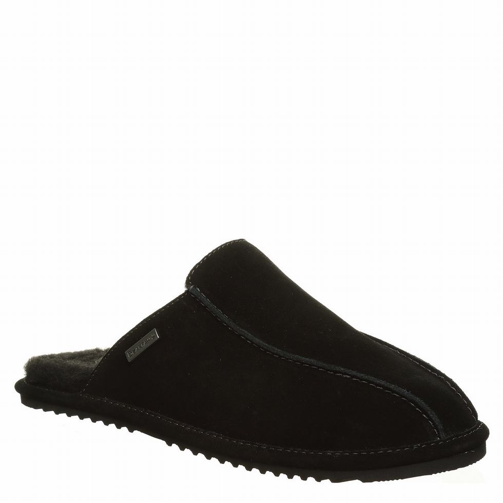 Bearpaw Pierre Uomo Pantofole Nere | JEF890BS