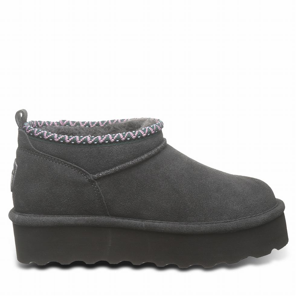 Bearpaw Retro Super Shorty Deco Donna Stivali Platform Grigie | JYY5355JK