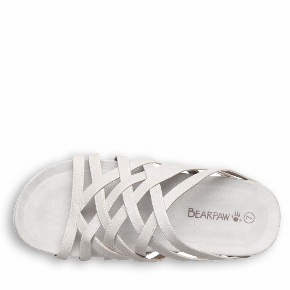 Bearpaw Zinnia Donna Sandali Bianche | EBD9248DP